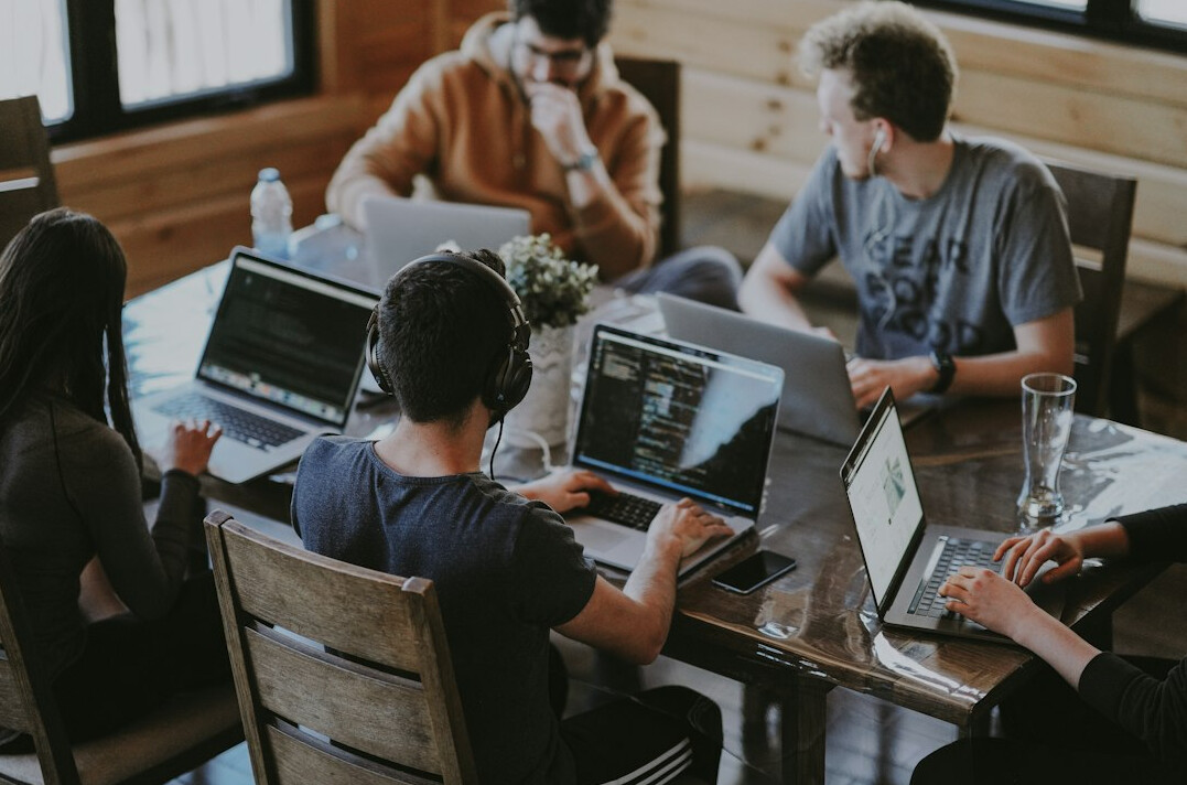 group of developers collaborating