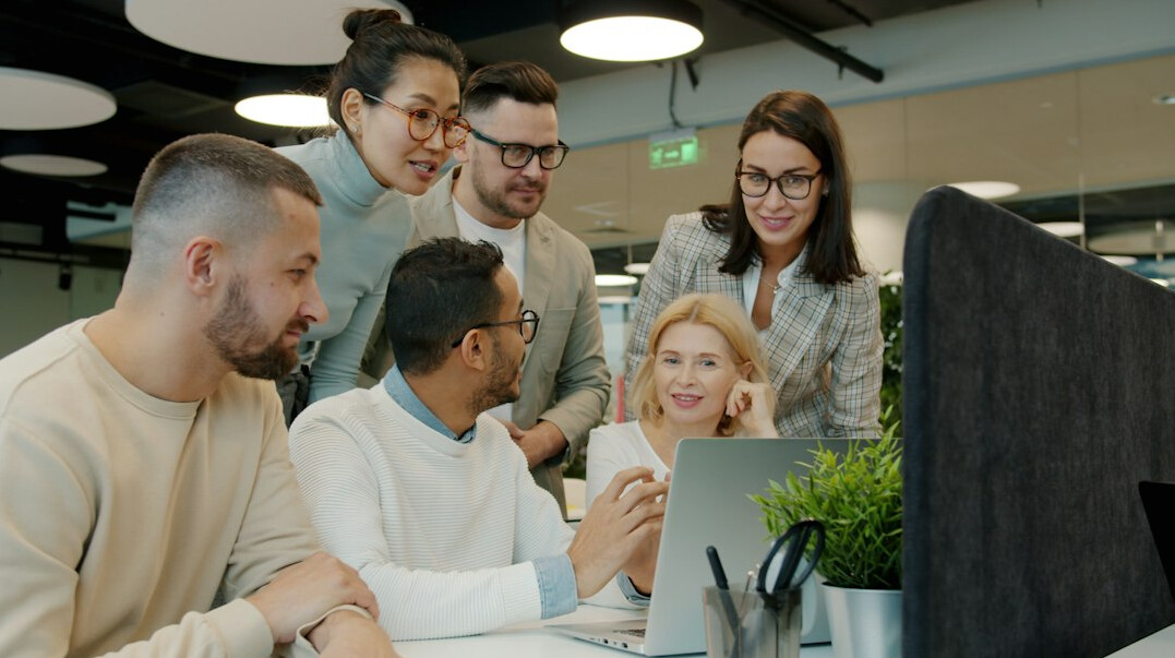group of programmers collaborating